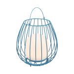 Nordlux Tischlampe Jim To-Go Portable Akku Blau 3W 300lm - 827 Extra Warmweiß | 3-Stufen Dimmbar 