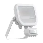 Ledvance Led-Scheinwerfer Aluminium Weiß 8W 1200lm 100D - 840 Kaltweiß | IP65 - Bewegungs- Und Lichtsensor - Symmetrisch