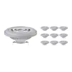 Mehrfachpackung 10x Noxion Lucent LED-Spot G53 AR111 7.4W 450lm 24D - 930 Warmweiß | Höchste Farbwiedergabe - Dimmbar - Ersatz Für 50W